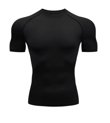 T-shirt compression noir